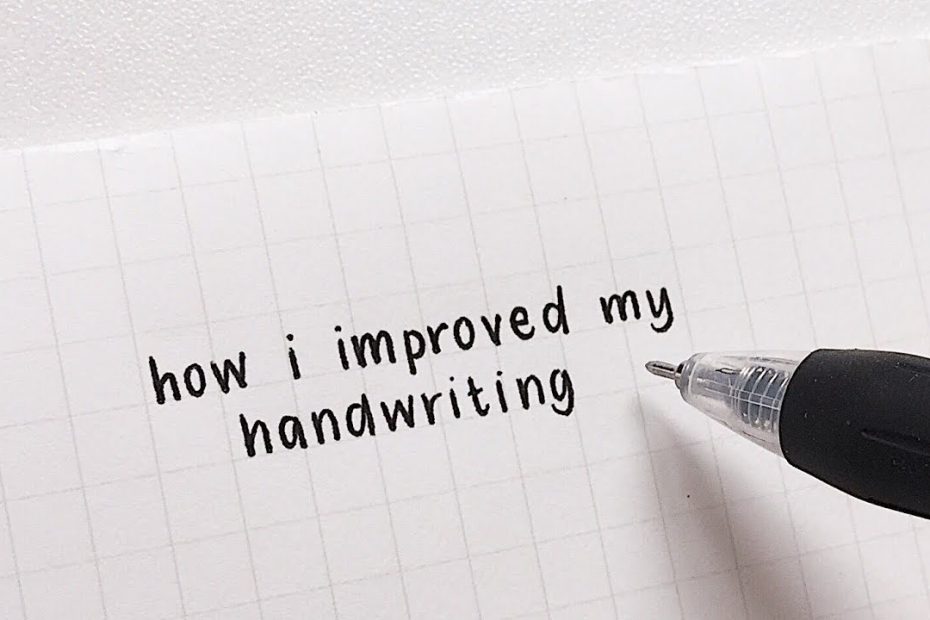 How I Improved My Handwriting - Youtube
