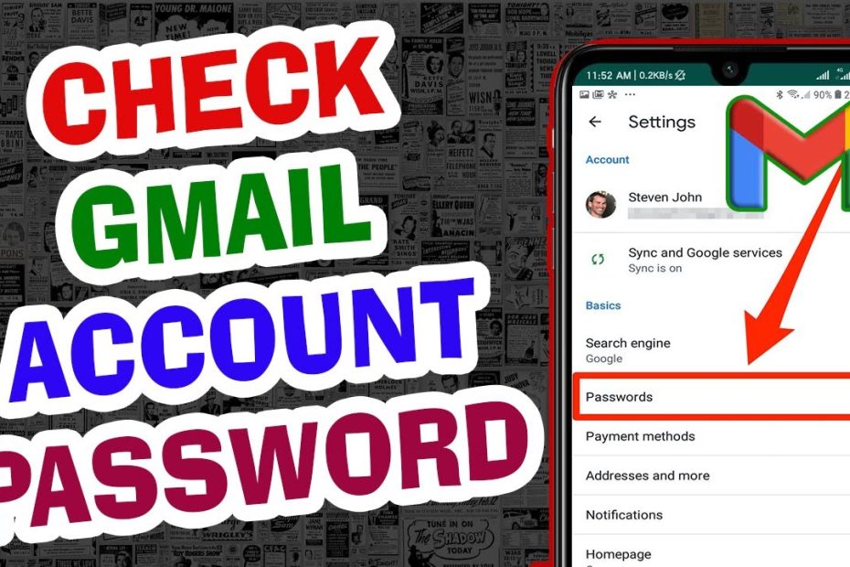 How To Check My Gmail Account Password - Youtube